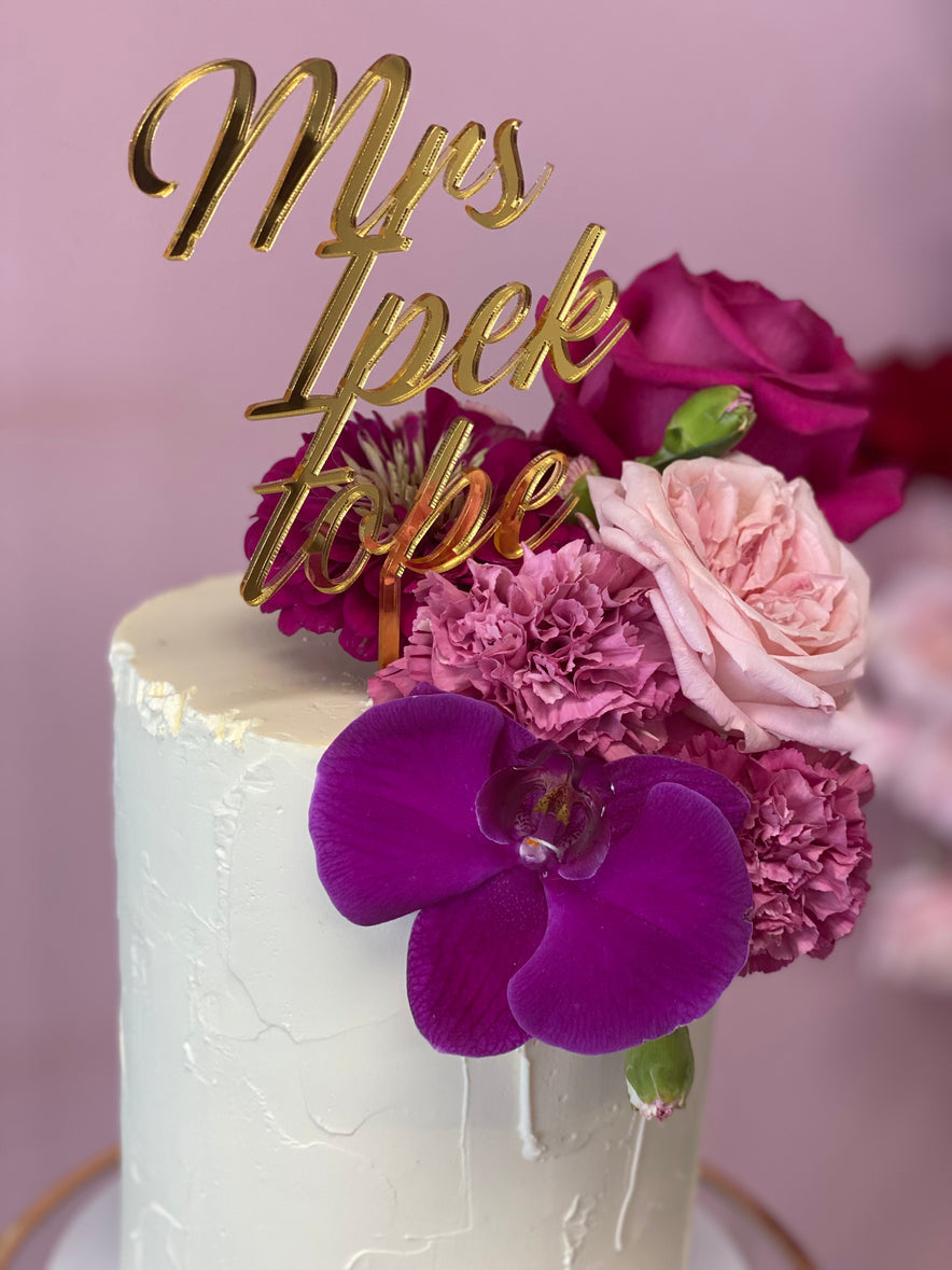 Custom Single Layered Cake Topper – Blaze Apparel & Merchandise