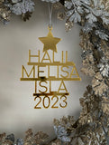 Family Name Christmas Tree Ornament