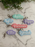 Acrylic Name Keyring