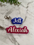 Acrylic Name Keyring