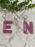 Acrylic Letter Bag Tag/Keyring