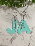 Acrylic Letter Bag Tag/Keyring