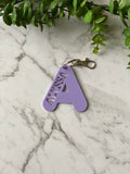 Acrylic Letter Bag Tag/Keyring