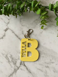 Acrylic Letter Bag Tag/Keyring