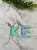 Acrylic Letter Bag Tag/Keyring