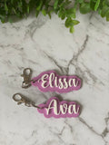 Acrylic Name Keyring