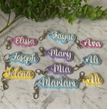 Acrylic Name Keyring