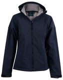 JK34 ASPEN SOFTSHELL HOOD JACKET LADIES'