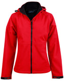 JK34 ASPEN SOFTSHELL HOOD JACKET LADIES'