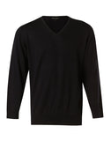 M9502 MEN'S V-NECK LONG SLEEVES JUMPER