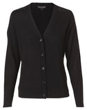 M9602 WOMEN'S V-NECK LONG SLEEVE CARDIGAN