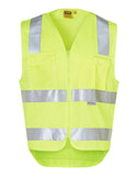 SW42 HI-VIS SAFETY VEST WITH ID POCKET & 3M TAPES