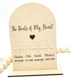 Beats of my heart plaque