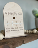 Beats of my heart plaque