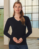 TS05A STRETCH LONG SLEEVE TEE LADIES'