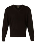 WJ01 V NECK WOOL/ACRYLIC KNIT JUMPER