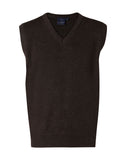 WJ02 MEN'S  V-NECK KNIT VEST
