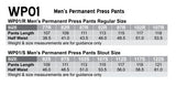 WP01R (REGULAR)PERMANENT PRESS PANTS