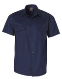 WT03 COTTON DRILL SHORT SLEEVE WORK SHIRT